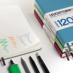 Leuchtturm1917 Notatnik A5 - - w kropki, Rising Sun, twarda okładka, 120 g