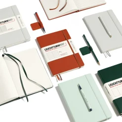 Leuchtturm1917 Notatnik A5 - - w linie, miękka okładka, Forest Green, 80 g/m2
