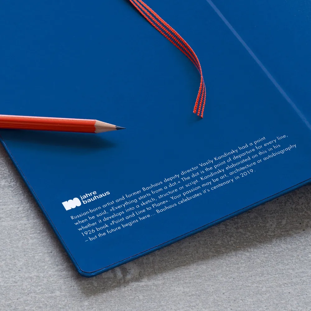 Leuchtturm1917 Notatnik Bauhaus - - Black, w kropki, twarda okładka, A5