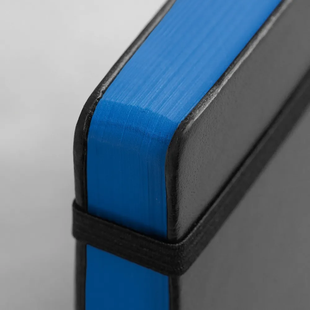 Leuchtturm1917 Notatnik Bauhaus - - Black, w kropki, twarda okładka, A5