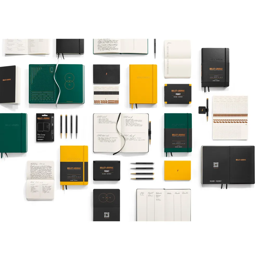 Leuchtturm1917 Notatnik Bullet Journal - - żółty, w kropki, 80 g, A5 > Notatniki W Kropki
