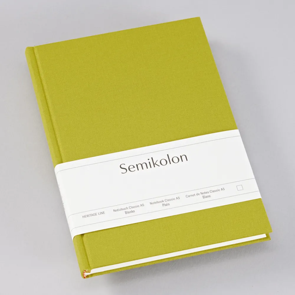 Semikolon Notatnik Classic A5 - - Matcha, gładki, 176 stron > Notatniki Gładkie