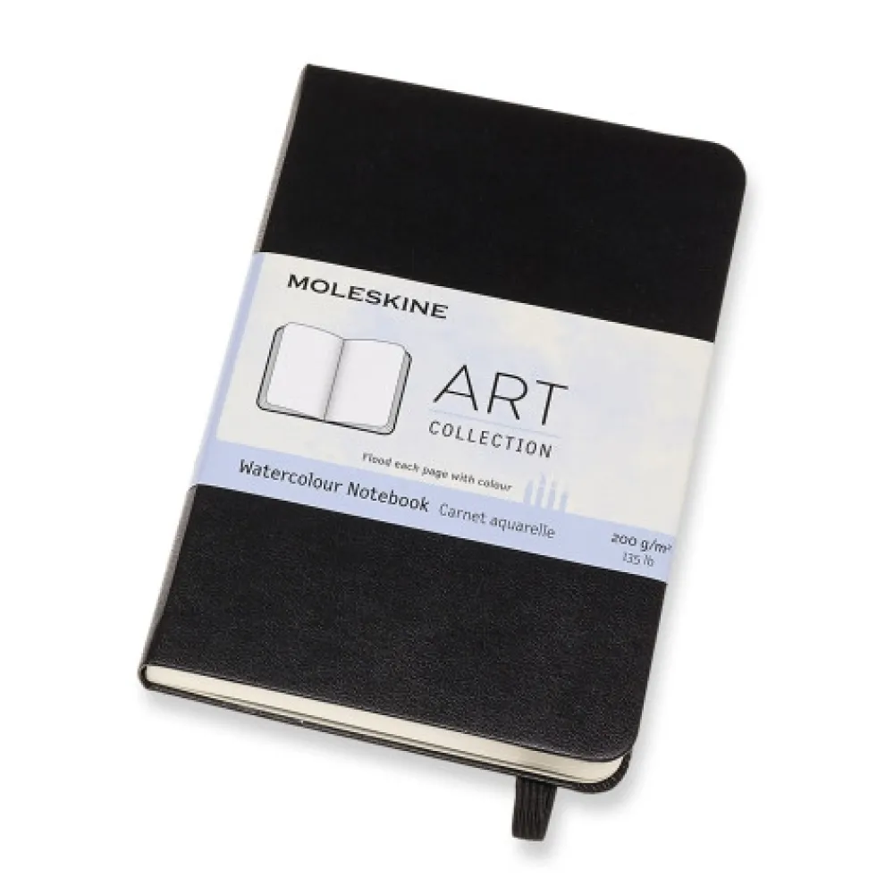 Moleskine Notatnik do akwareli - - gładki twardy kieszonkowy czarny > Papier Do Akwareli