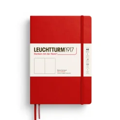Leuchtturm1917 Notatnik gładki A5 - - Cherry ><noscript><img width=