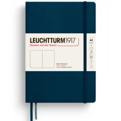 Leuchtturm1917 Notatnik gładki A5 - - Deep Sea, twarda okładka ><noscript><img width=