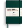 Leuchtturm1917 Notatnik 411 gładki A5 - - Forest Green, twarda okładka