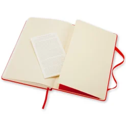 Moleskine Notatnik gładki A5 - - czerwony twarda okładka