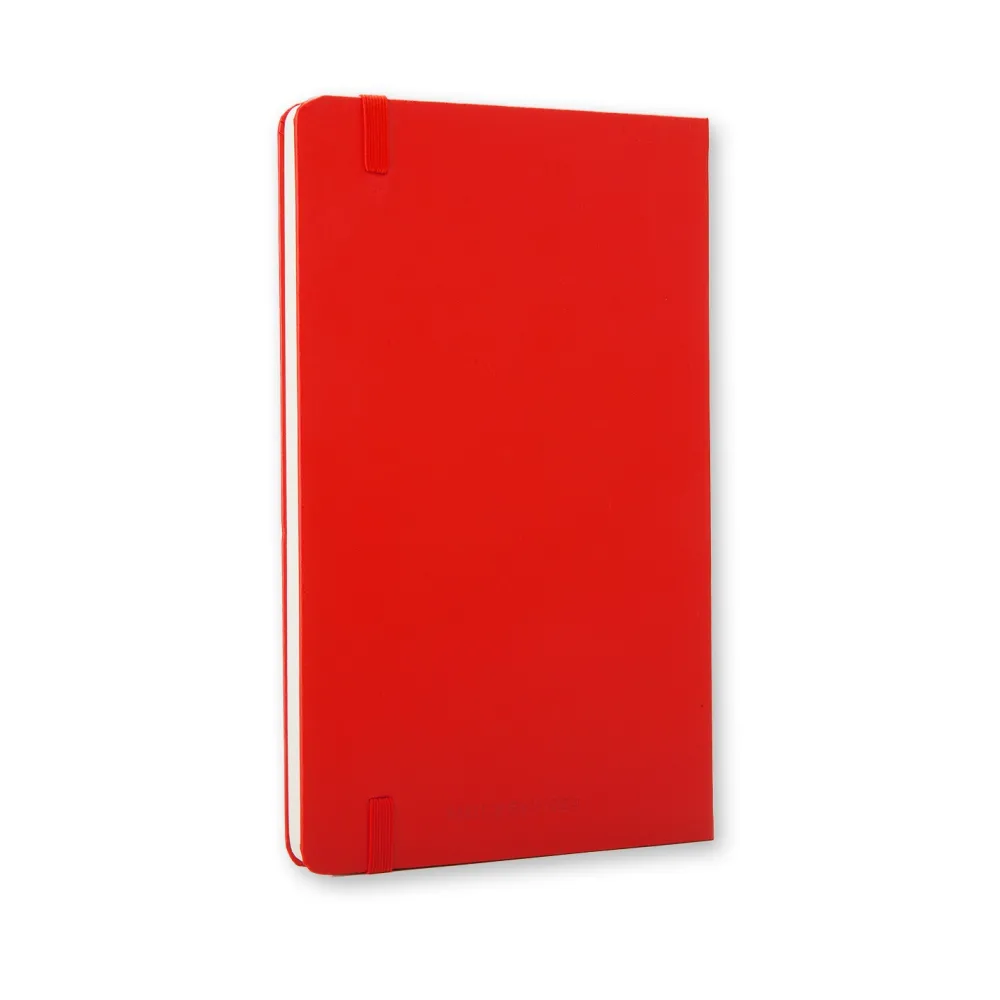 Moleskine Notatnik gładki A5 - - czerwony twarda okładka