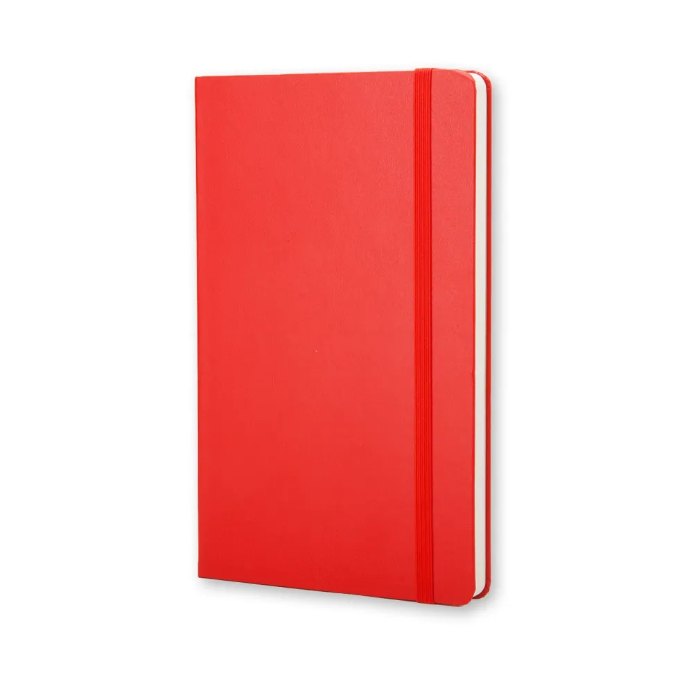 Moleskine Notatnik gładki A5 - - czerwony twarda okładka