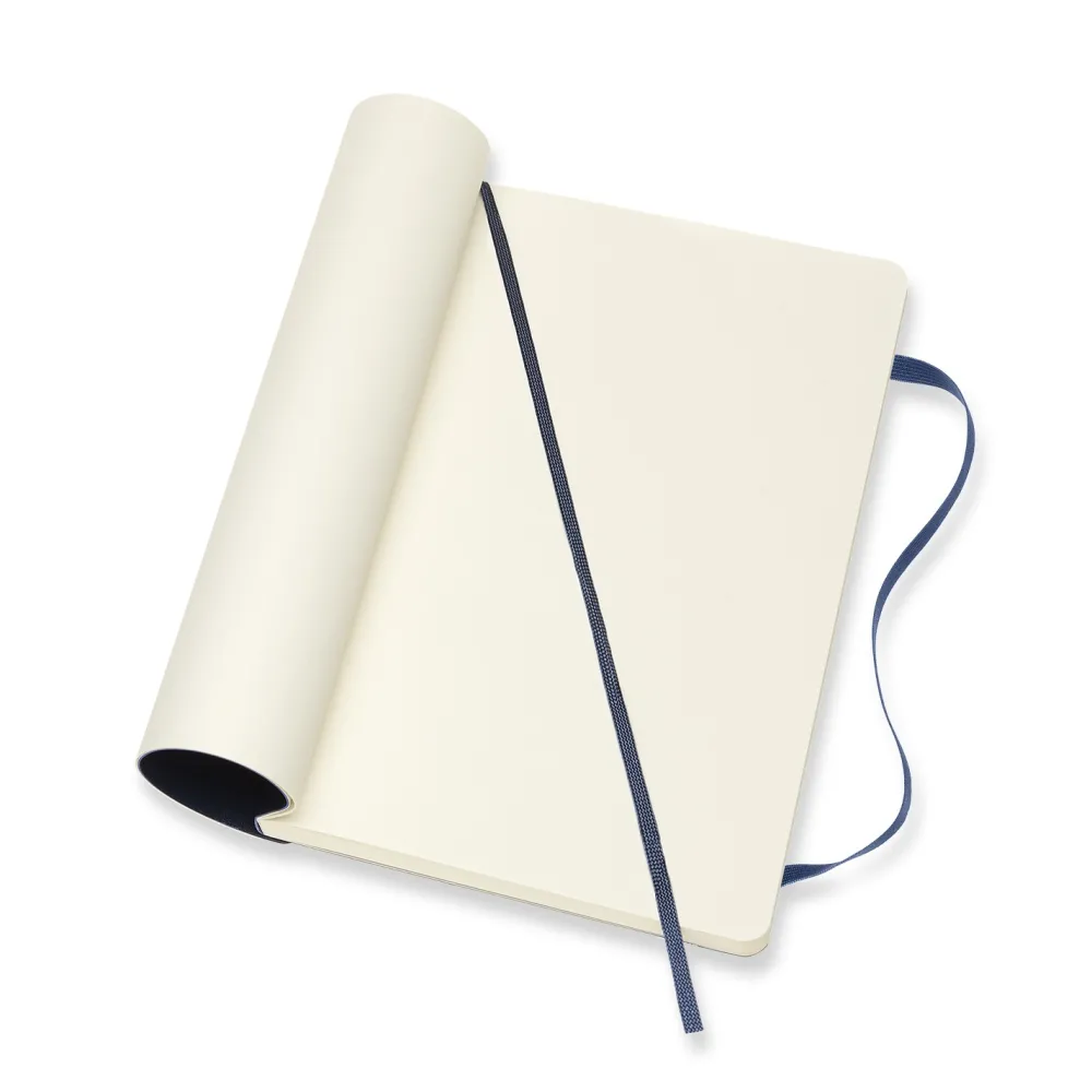 Moleskine Notatnik gładki A5 - - granatowy miękka okładka