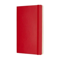 Moleskine Notatnik gładki Classic 13 x 21 cm - - czerwony miękka okładka