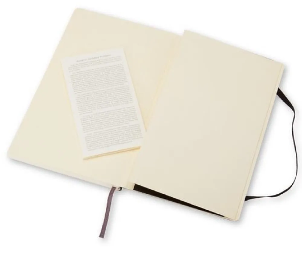 Moleskine Notatnik gładki Classic 13 x 21 cm - - czarny miękka okładka > Notatniki Gładkie