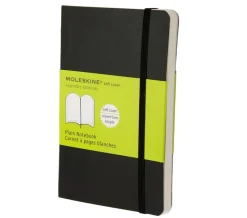 Moleskine Notatnik gładki Classic 9 x 14 cm - - czarny miękka okładka
