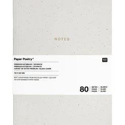 Rico Design Notatnik gładki 15 x 20 cm - Paper Poetry - Off White miękka okładka 100 g