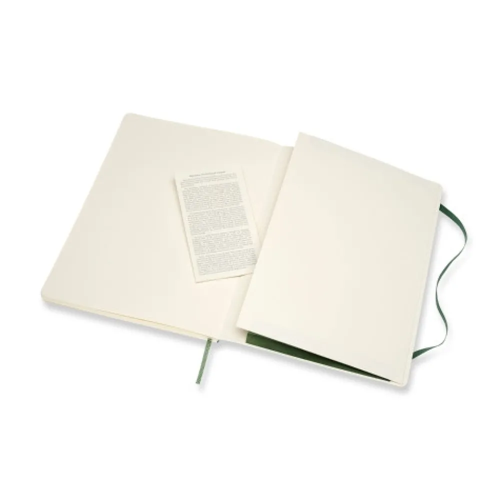 Moleskine Notatnik gładki XL - - ciemnozielony miękka okładka