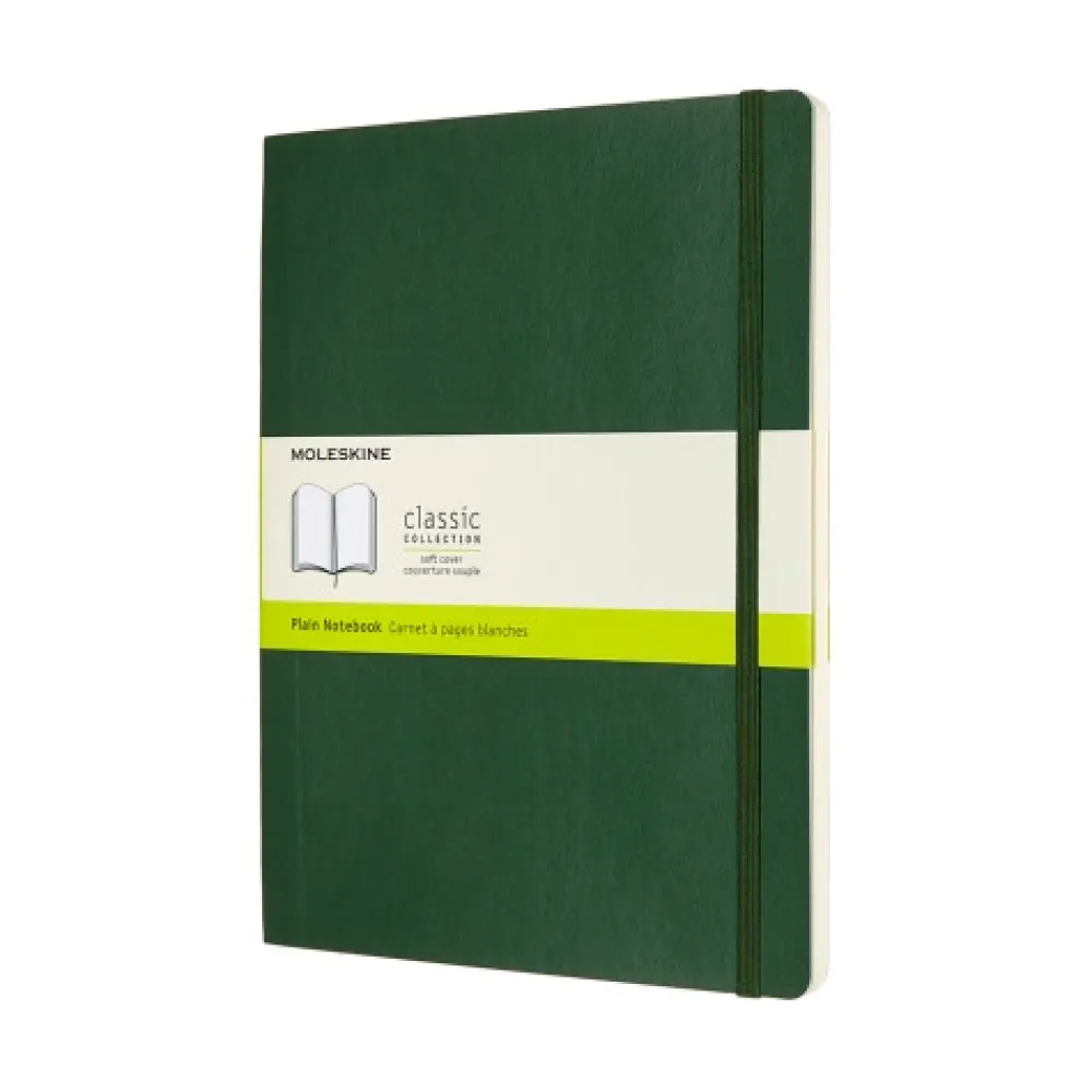 Moleskine Notatnik gładki XL - - ciemnozielony miękka okładka