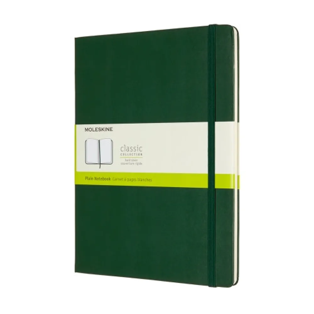 Moleskine Notatnik gładki XL - - ciemnozielony twarda okładka > Notatniki Gładkie