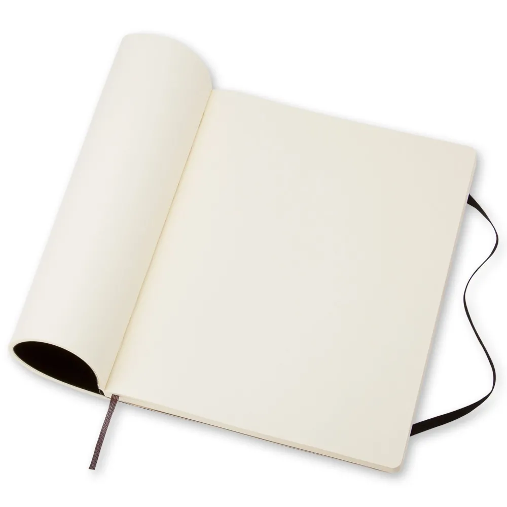Moleskine Notatnik gładki XL - - czarny miękka okładka