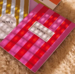 Good Tuesday Notatnik Hot Pink Stripe A5 - Once Upon a Tuesday - w linie, miękki, 100 g, 60 stron
