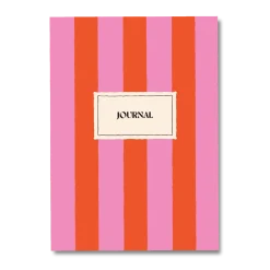 Good Tuesday Notatnik Hot Pink Stripe A5 - Once Upon a Tuesday - w linie, miękki, 100 g, 60 stron