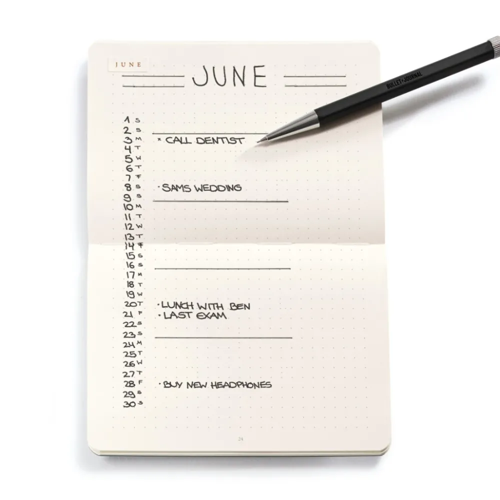 Leuchtturm1917 Notatniki Bullet Journal - - żółte, w kropki, 80 g/m2, 3 szt.