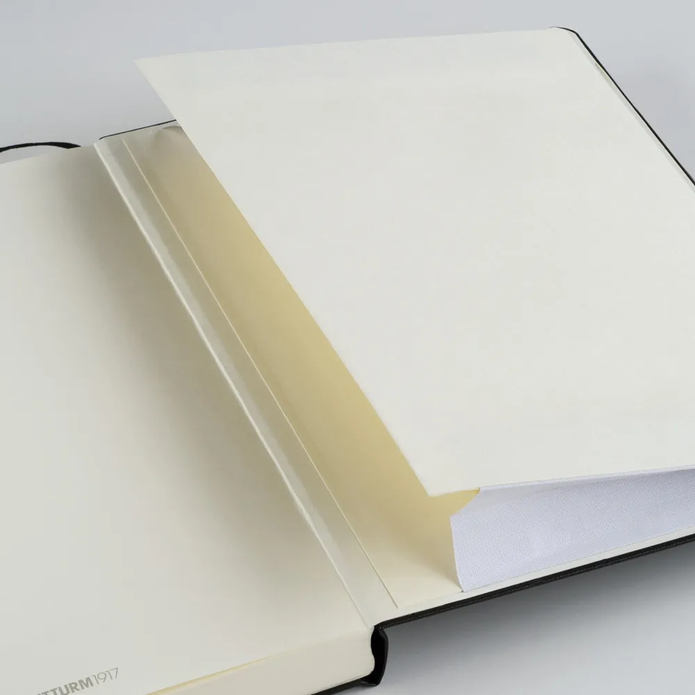 Leuchtturm1917 Notatnik - - gładki, czarny, twarda okładka, A5 > Notatniki Gładkie