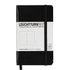 Leuchtturm1917 Notatnik - - w kropki, czarny, twarda okładka, A6