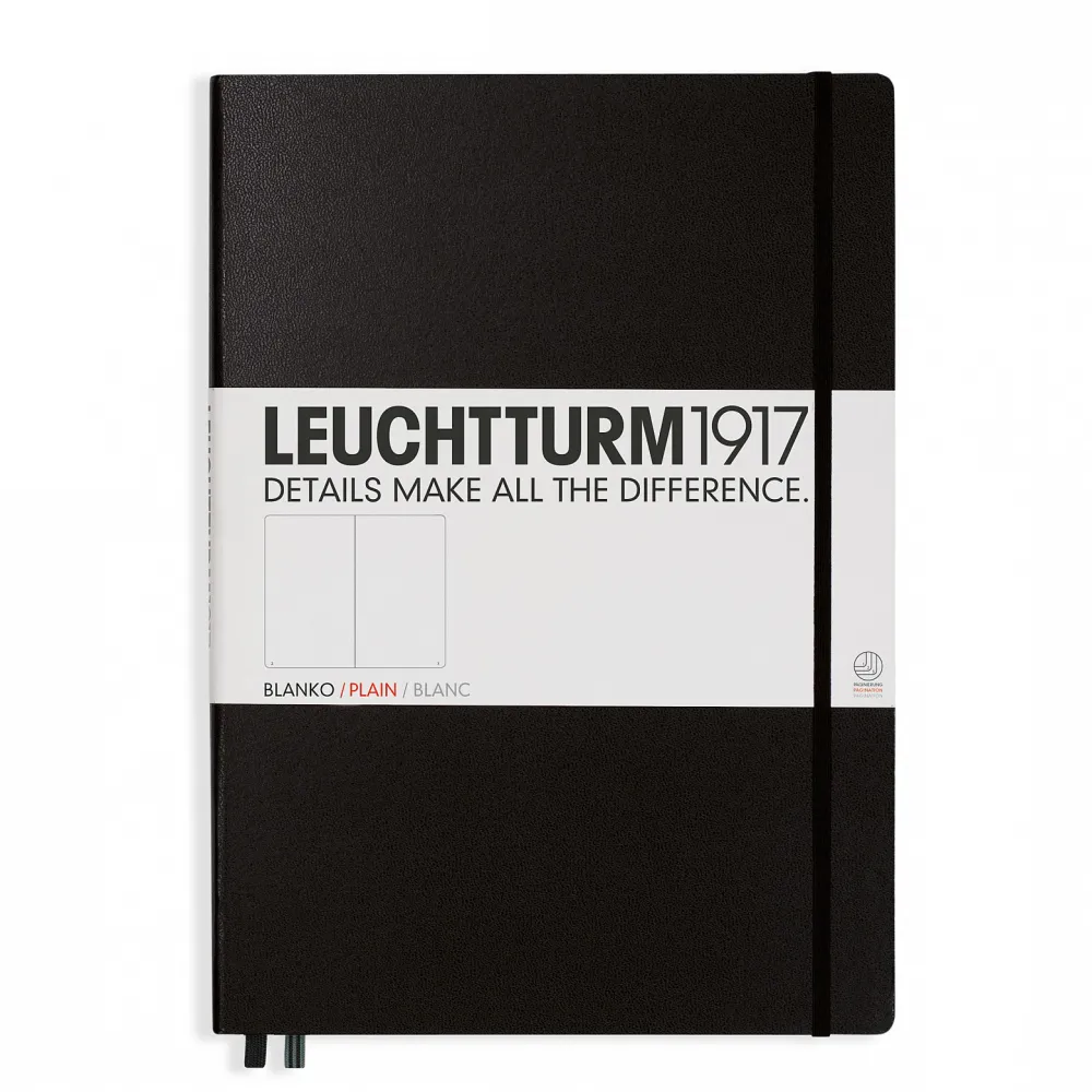 Leuchtturm1917 Notatnik Master Classic - - gładki, czarny, A4+ > Notatniki Gładkie