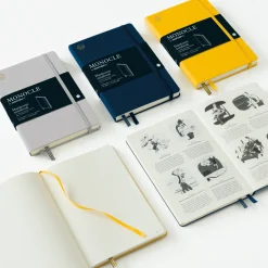 Leuchtturm1917 Notatnik Monocle B6+ - - w kropki, twarda okładka, Navy, 80 g ><noscript><img width=