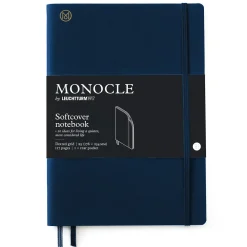 Leuchtturm1917 Notatnik Monocle B5 - - w kropki, miękka okładka, Navy, 80 g