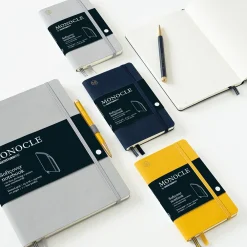 Leuchtturm1917 Notatnik Monocle B5 - - w kropki, miękka okładka, Navy, 80 g