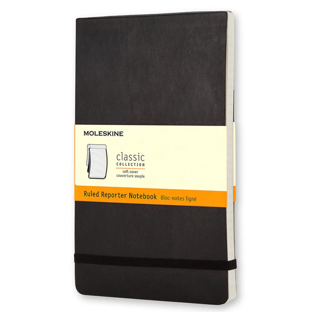 Moleskine Notatnik reporterski w linie 9 x 14 cm - - miękka okładka