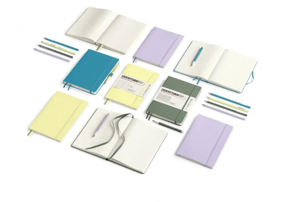 Leuchtturm1917 Notatnik Smooth Colours A5 - - w kropki, twarda okładka, Lilac, 80 g/m2 > Notatniki W Kropki