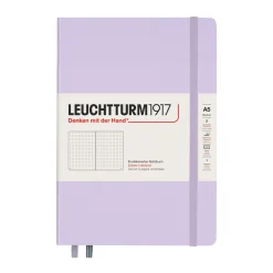 Leuchtturm1917 Notatnik Smooth Colours A5 - - w kropki, twarda okładka, Lilac, 80 g/m2 > Notatniki W Kropki
