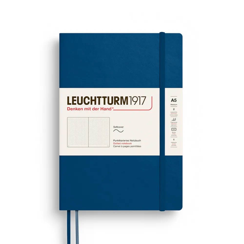 Leuchtturm1917 Notatnik w kropki A5 - - Indigo