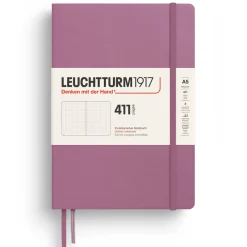 Leuchtturm1917 Notatnik 411 w kropki A5 - - Dusty Rose, twarda okładka > Notatniki W Kropki