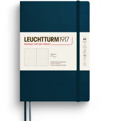 Leuchtturm1917 Notatnik w kropki A5 - - Deep Sea, miękka okładka ><noscript><img width=