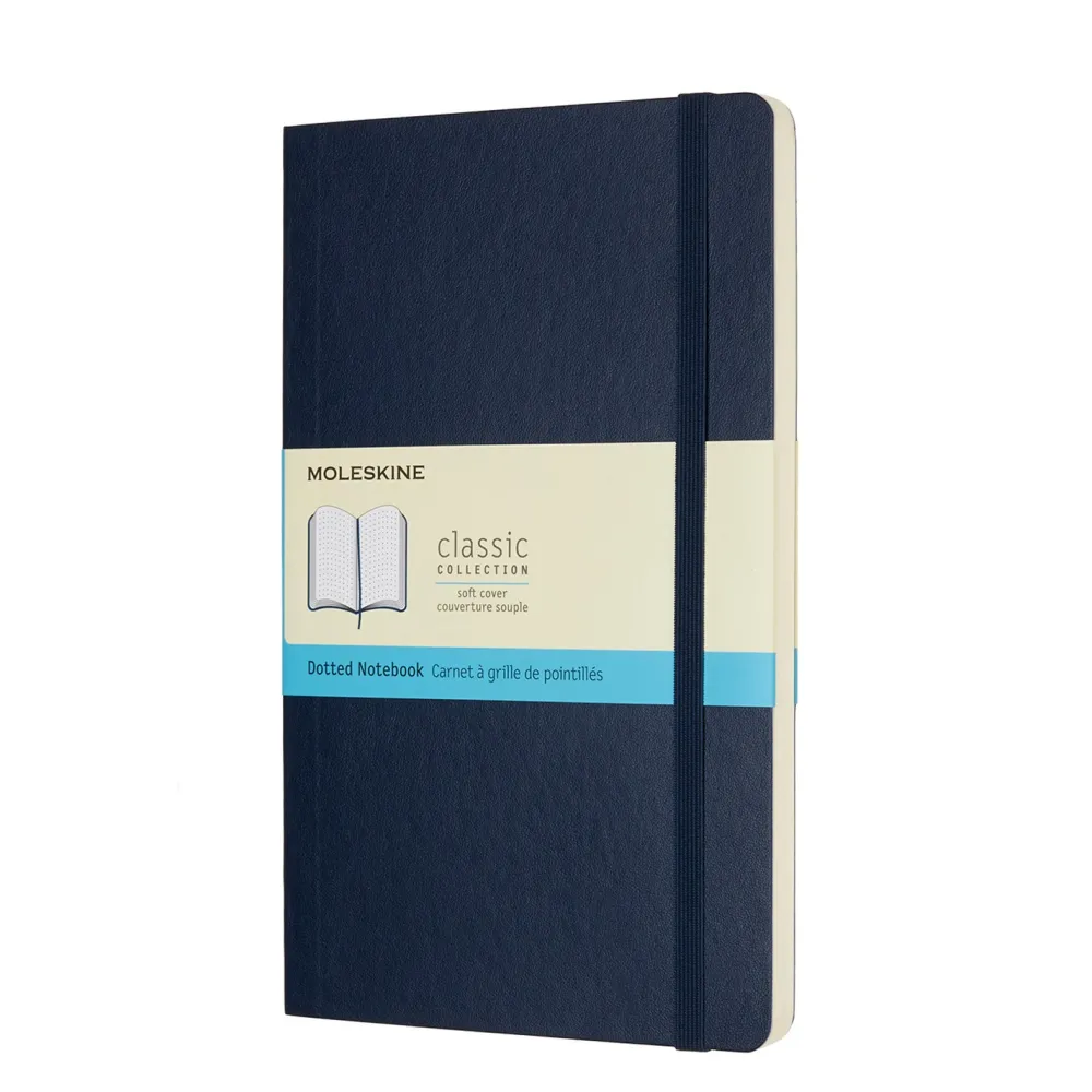 Moleskine Notatnik w kropki A5 - - granatowy miękka okładka
