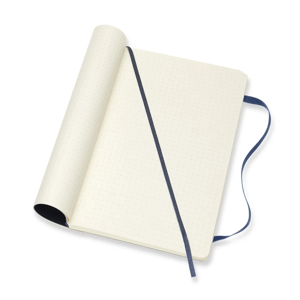 Moleskine Notatnik w kropki A5 - - granatowy miękka okładka