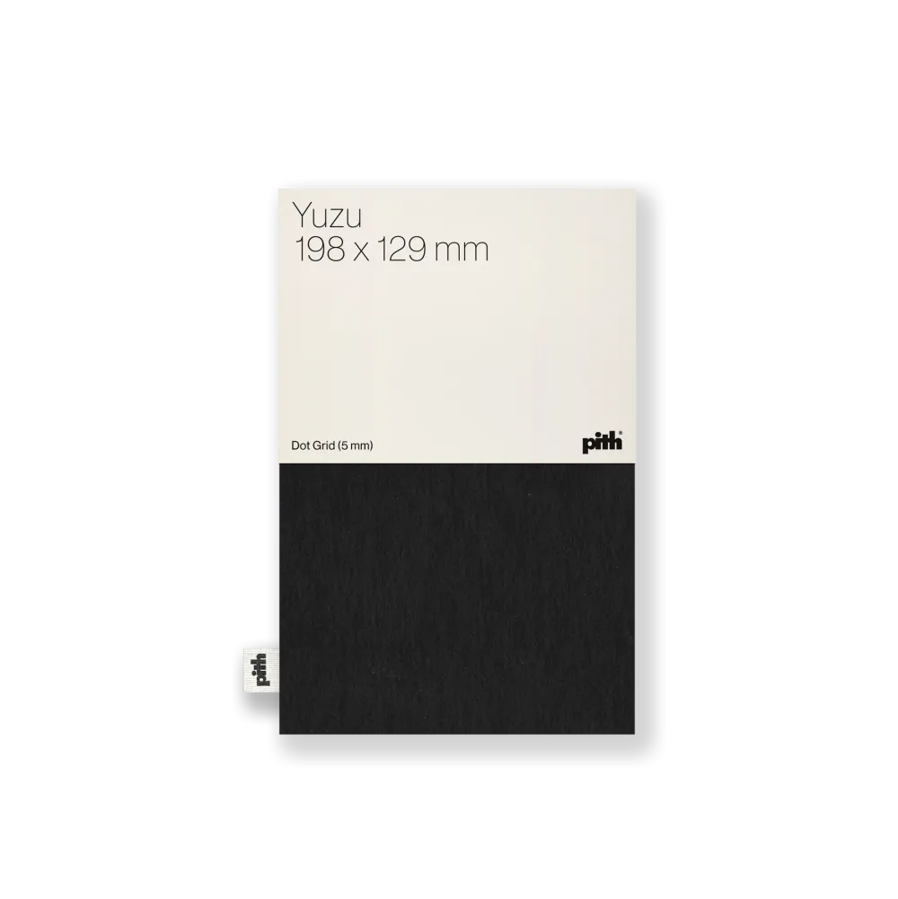 pith Notatnik w kropki Yuzu 12,9 x 19,8 cm - - Black