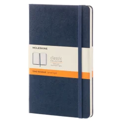 Moleskine Notatnik w linię Classic 13 x 21 cm - - granatowy twarda okładka ><noscript><img width=