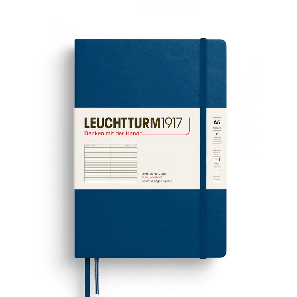 Leuchtturm1917 Notatnik w linie A5 - - Indigo