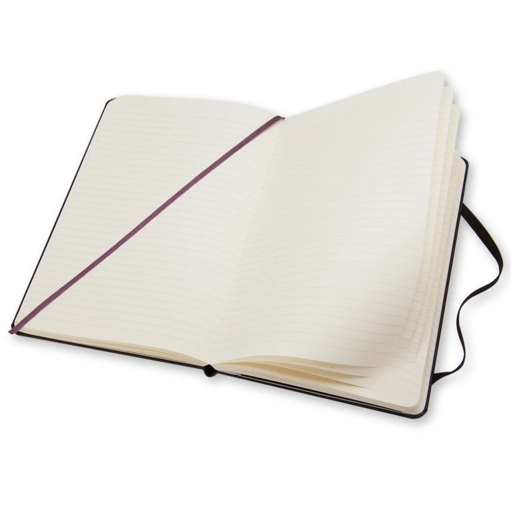 Moleskine Notatnik w linie A5 - - czarny twarda okładka > Notatniki W Linie