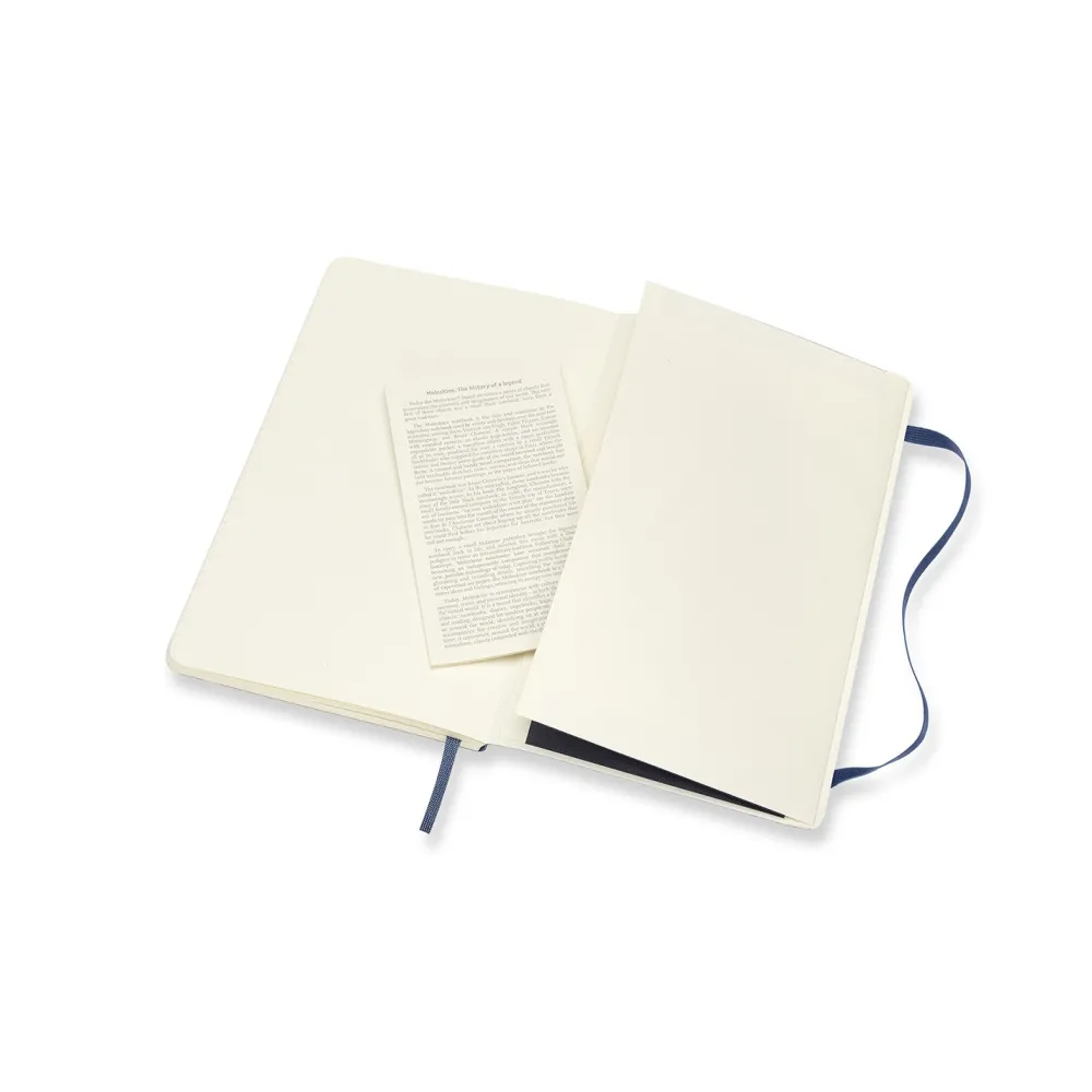 Moleskine Notatnik w linie A5 - - granatowy miękka okładka