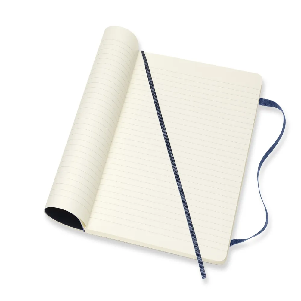 Moleskine Notatnik w linie A5 - - granatowy miękka okładka