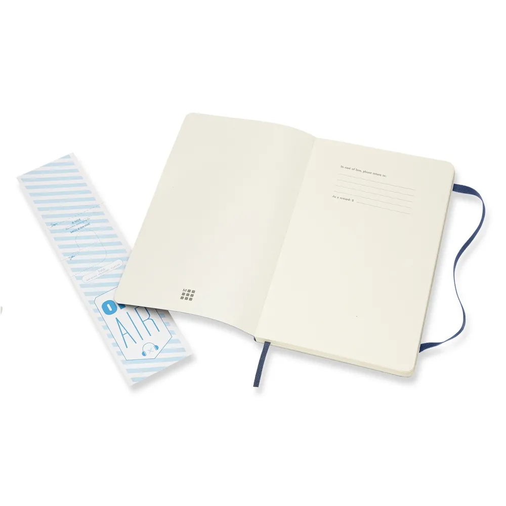 Moleskine Notatnik w linie A5 - - granatowy miękka okładka
