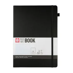 Sakura Notatnik w linie A4 - - Black, twarda okładka, 140 g/m2 ><noscript><img width=