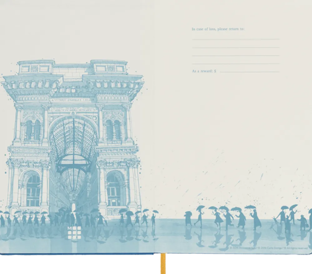 Moleskine Notatnik w linie I am Milan 13 x 21 cm - - twarda okładka