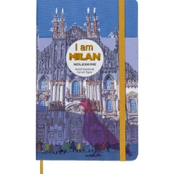 Moleskine Notatnik w linie I am Milan 13 x 21 cm - - twarda okładka