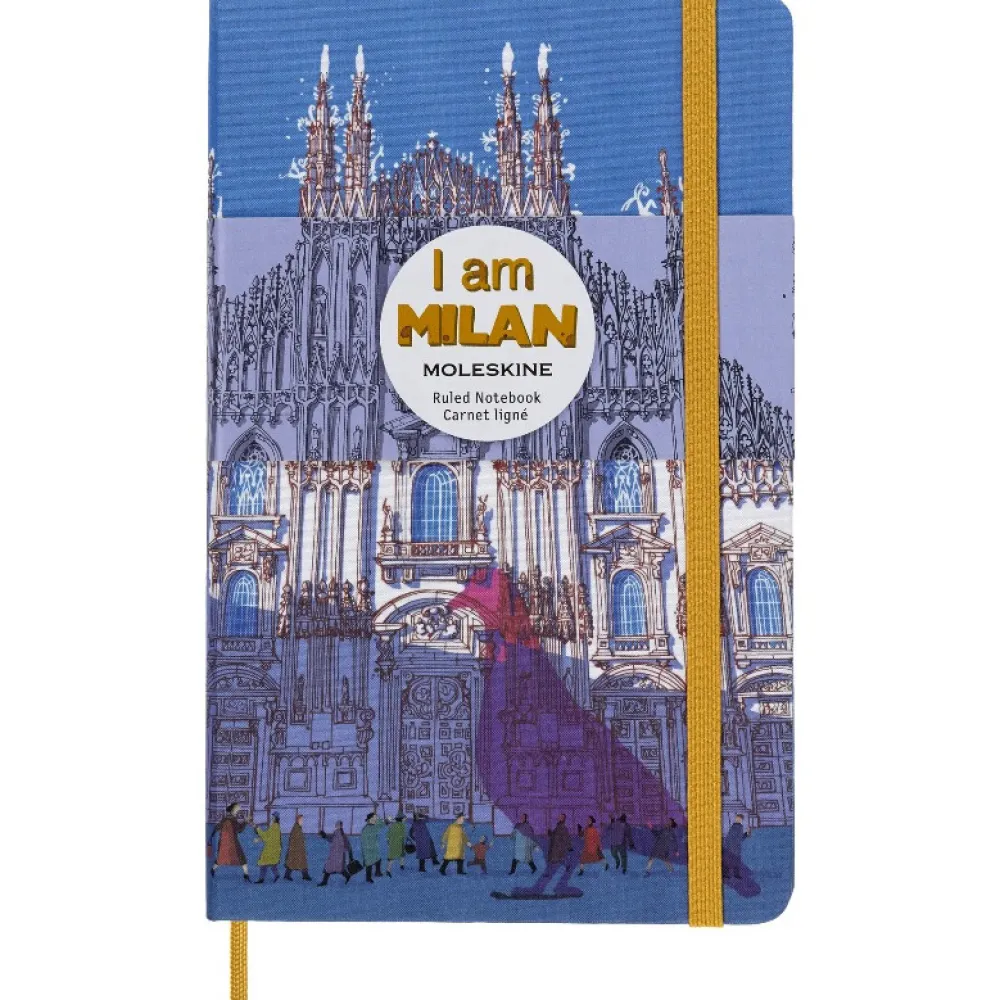 Moleskine Notatnik w linie I am Milan 13 x 21 cm - - twarda okładka